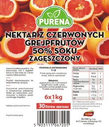 PURENA Zagęszczony Nektar Grejpfrutowy 1kg