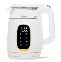 Czajnik elektryczny szklany Led regulacja temperatury 1,7L Adler