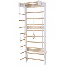 drabinka gimnastyczna Skandi biały-drewno