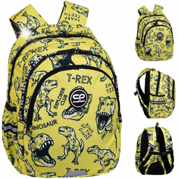 PLECAK SZKOLNY TORNISTER DLA CHŁOPAKA DINOZAURY DINO T-REX