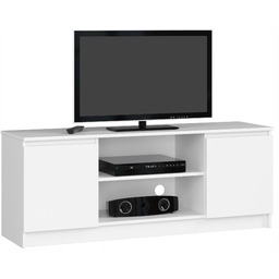 Szafka Rtv 140 cm 2D 1P Biała