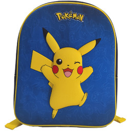 Plecak plecak dla przedszkolaka niebiesko-granatowy Pokemon Pikachu