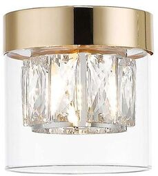 Zumaline Lampa sufitowa szklana GEM C0389-01A-F7AC tuba przezroczysta