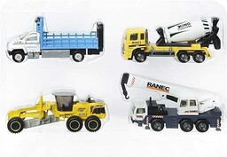 Matchbox Working Rigs Wielopak, 4 ulubione zabawkowe ciężarówki