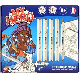 GO MANGA Zestaw do rysowania mangi z 5