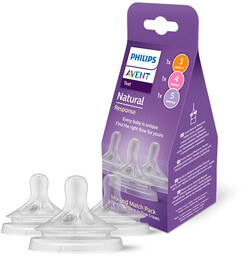 Philips Avent, Responsywny smoczek Natural z 3 różnymi
