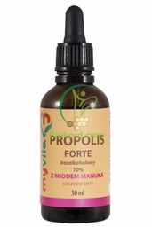 Propolis Krople Bezalkoholowe 10% z Miodem Manuka, MyVita,