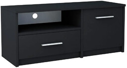 Elior Czarna szafka pod telewizor z półką E9-G72
