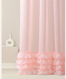 FIRANA Z FALBANAMI FLAVIA - PUDROWY RÓŻ 350x250