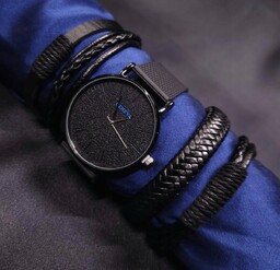 Zegarek bransoletki minimalistyczne zestaw szkatułka prezent unisex premium