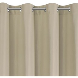 EUROFIRANY Zasłona Adari 140 x 250 cm Ciemnobeżowy