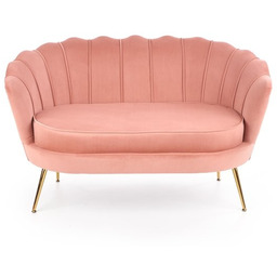 Sofa dwuosobowa tapicerowana różowa Amorinito XL