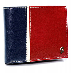 Portfel męski czerwono-granatowy Rovicky 324-RBA-D NAVY-RED
