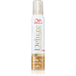 Wella Deluxe Silky Smooth, wygładzająca pianka do włosów,