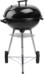 Elior Czarny okrągły grill węglowy z pokrywą -