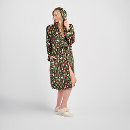 Szlafrok Festio z motywem mikołaja