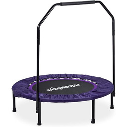 Relaxdays Składana trampolina wewnętrzna z uchwytem, wys. x