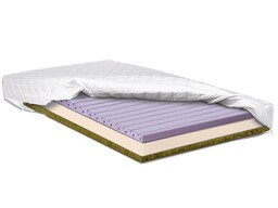 Materac 160x200 piankowy masujący z warstwą trawy morskiej