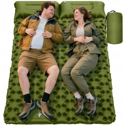 Materac Dmuchany Łóżko Dwuosobowy Mata Kempingowa Trekkingowa 200X130