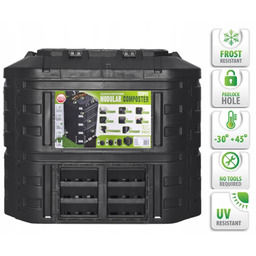 Kompostownik Modularny Ekologiczny Całoroczny 600 L Czarny