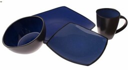 4-częściowy zestaw ceramicznych naczyń Blue