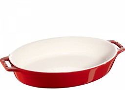 Staub Owalny Półmisek Ceramiczny 2.3l Czerwony Cooking