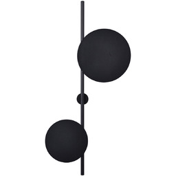 Kinkiet dwupunktowy Rega K-4638 Kaja czarna lampa loftowa