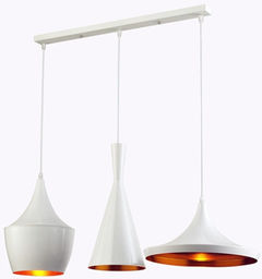 POTRÓJNA LAMPA WISZĄCA LOFT BIAŁA FOGGI TRIO