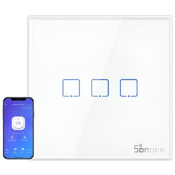 Sonoff T2EU3C-RF - trzykanałowy dotykowy włącznik ścienny -