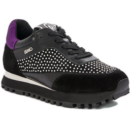Liu Jo Sneakersy Damskie Czarne Fioletowe-40