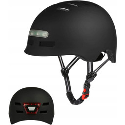 Kask rowerowy LED regulowany lekki dla mężczyzn