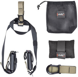 Zestaw taśm do ćwiczeń TX09 khaki - HMS