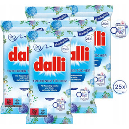 DALLI Mokre Chusteczki Zapachowe do Suszarki na Pranie