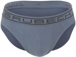 Bezszwowe slipy męskie Brubeck Comfort Cotton BE00290 stalowy