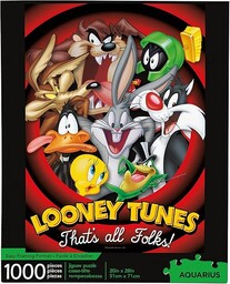 AQUARIUS 65253 puzzle Looney Tunes, czerwone, 1000
