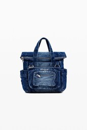 Mały plecak voyager z denimu