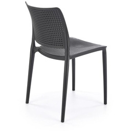Krzesło ogrodowe plastikowe czarne K514