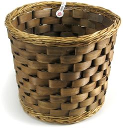 Domowy okrągły kosz, wiklina, brązowy 35 x 27