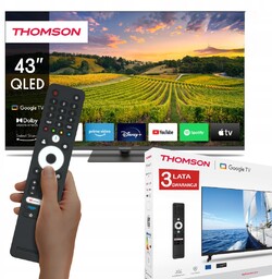 Telewizor 43" Qled 4K Ultra Hd Asystent Google