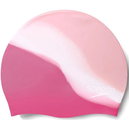 Speedo multi colour silicone cap junior różowy/biały