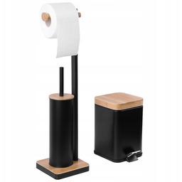 Komplet Łazienkowy Kosz na śmieci i Stojak