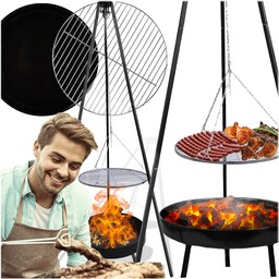 Grill Ogrodowy Węglowy Palenisko Ogrodowe Z Rusztem Regulowany