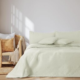 AmeliaHome Koc dzienny z pomponami, 220 x 240