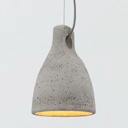 Lindby Betonowa lampa wisząca LENNA, szara