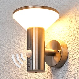 Lampa ścienna LED Tiga na zewnątrz z czujnikiem