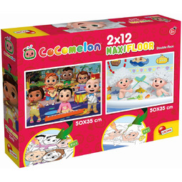 Lisciani, puzzle, Dwustronne Puzzle Podlogowe Czas Coś Zbudować,