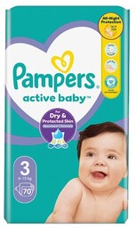 Pampers Active Baby 3 Pieluszki 6-10 kg, 70