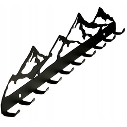 Metalowy Wieszak Ścienny Na Ubrania Obraz Góry 10