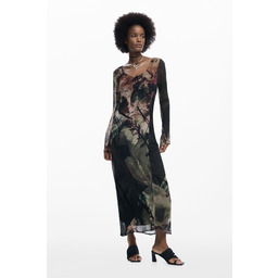 Abstrakcyjna sukienka midi