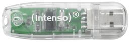 MEMORY DRIVE FLASH USB2 32GB/TRANSPARENT 3502480 INTENSO